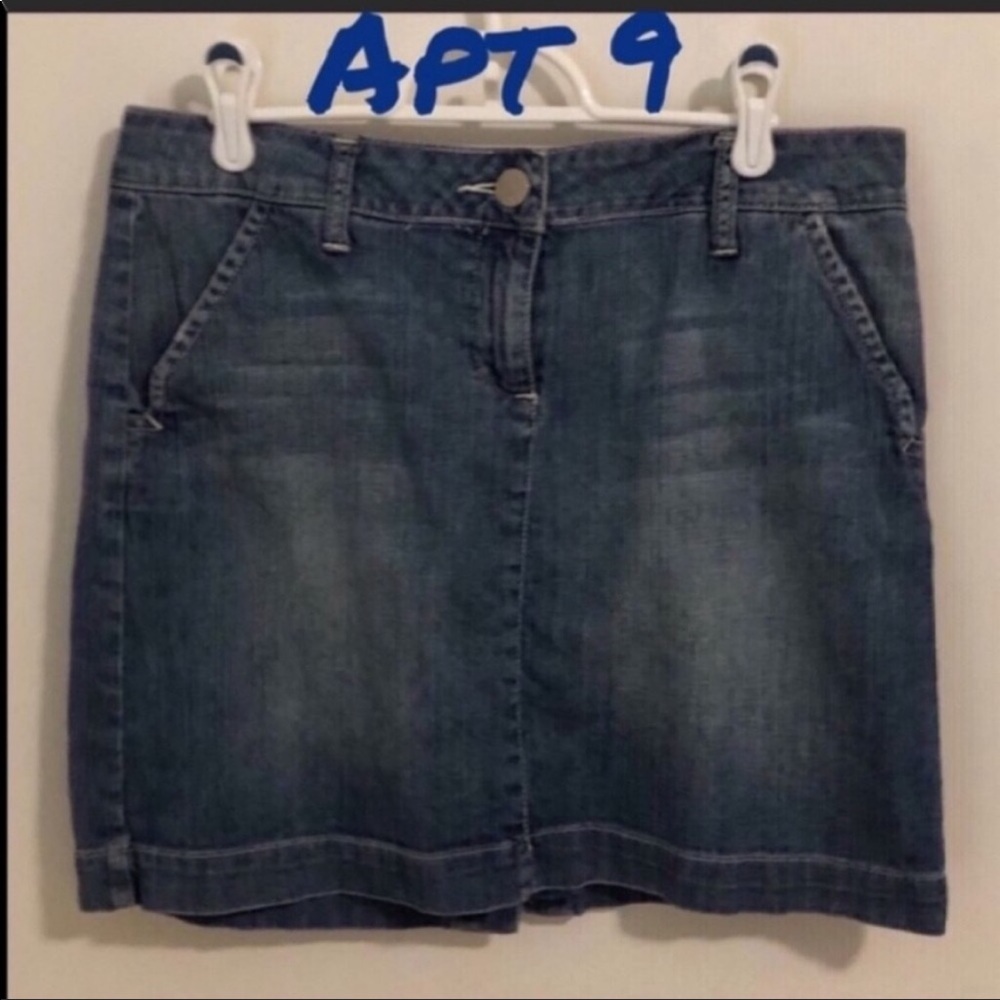 🦋 Apt 9 blue jean skirt